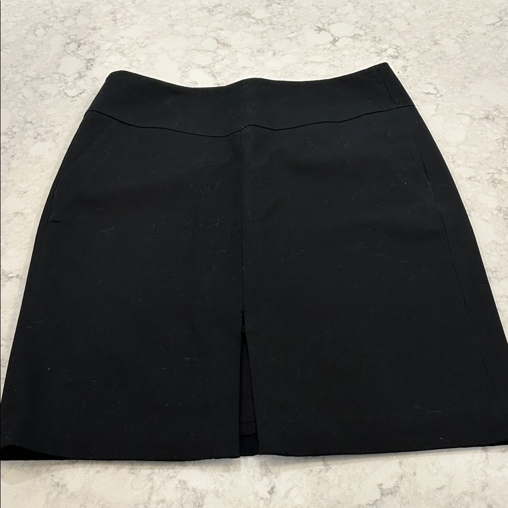 Club Monaco Black Pencil Skirt with Front Slit